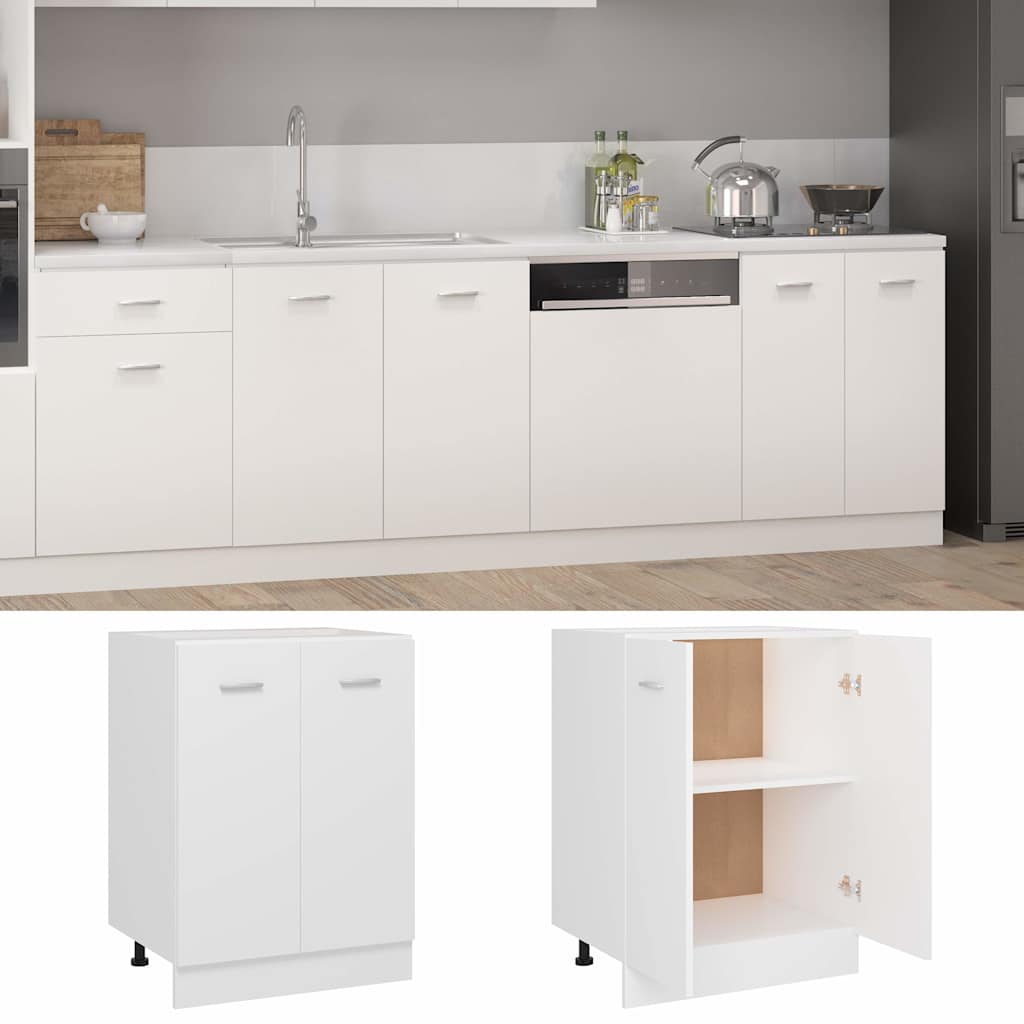 Armário inferior “lyon” 60x46x81,5cm derivados madeira branco