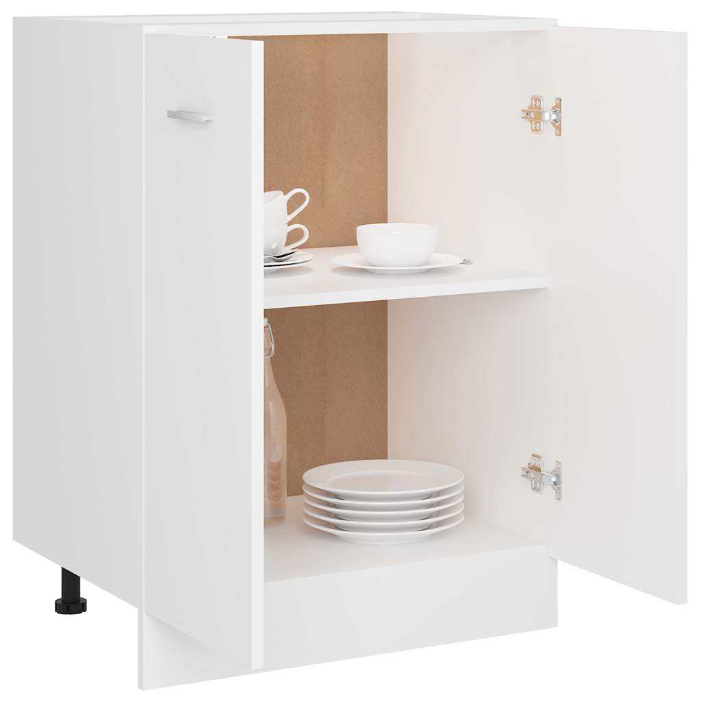 Armário inferior “lyon” 60x46x81,5cm derivados madeira branco