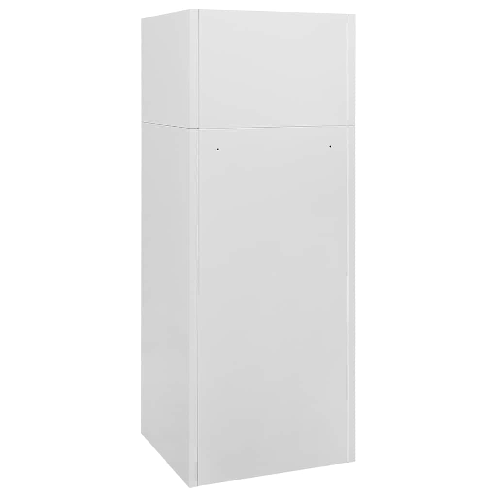 Armário para selas 53x53x140 cm aço cinza-claro