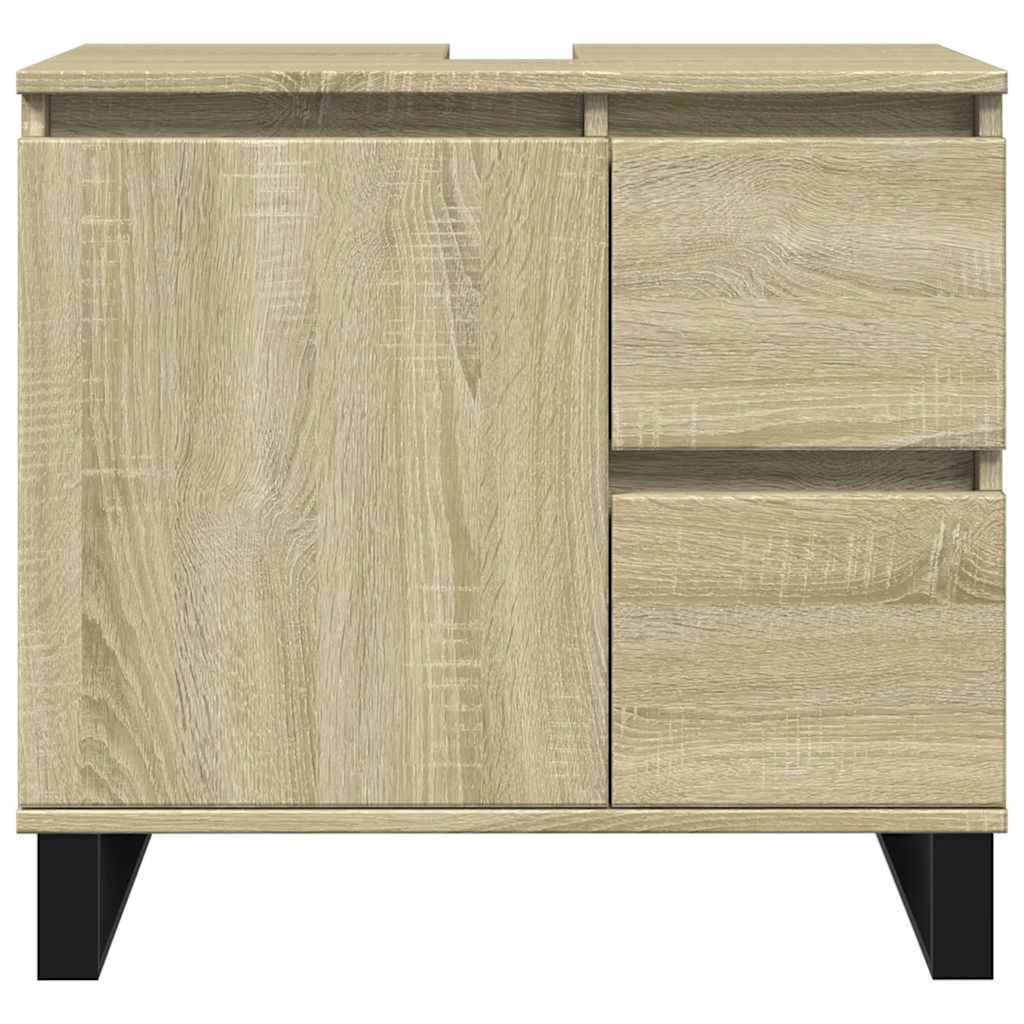 Armário wc 65x33x60 cm derivados de madeira carvalho sonoma
