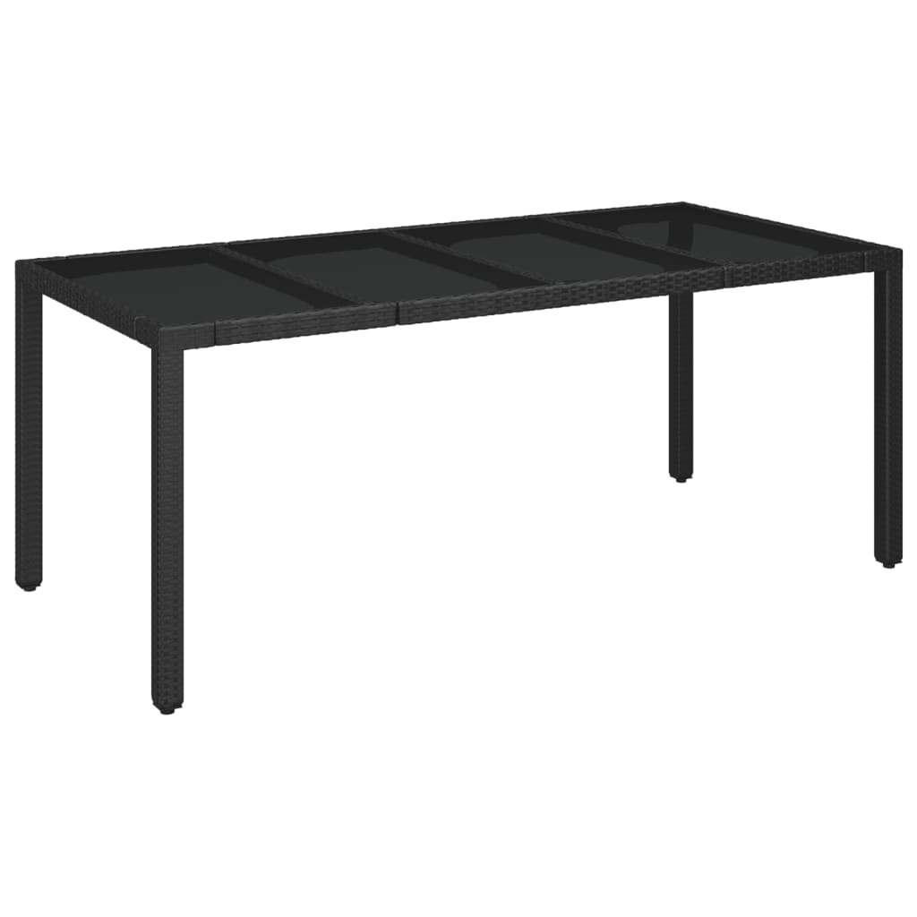 9 Pcs conjunto de jantar p/ jardim c/ almofadões vime PE preto