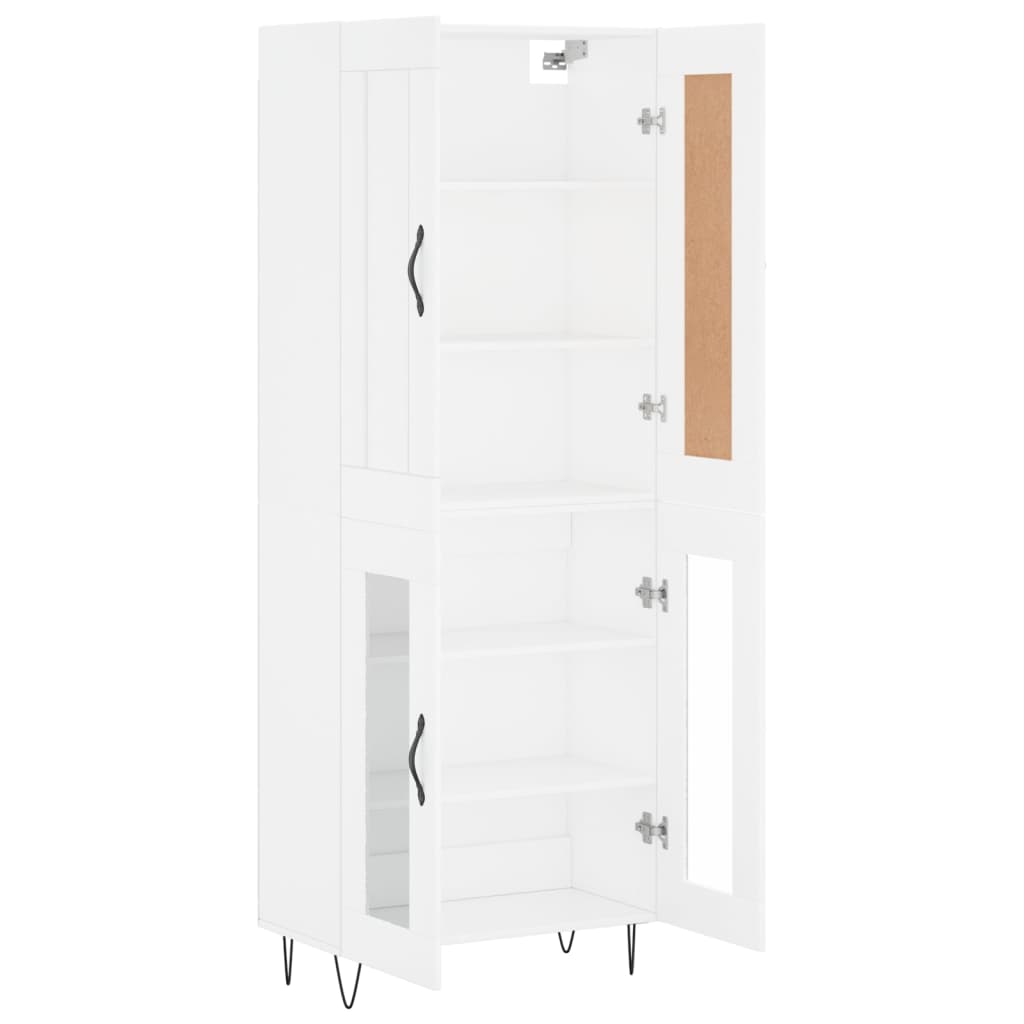 Armário alto 69,5x34x180 cm derivados de madeira branco