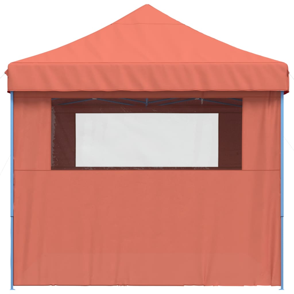 Tenda p/ festas pop-up dobrável 4 paredes laterais terracotta