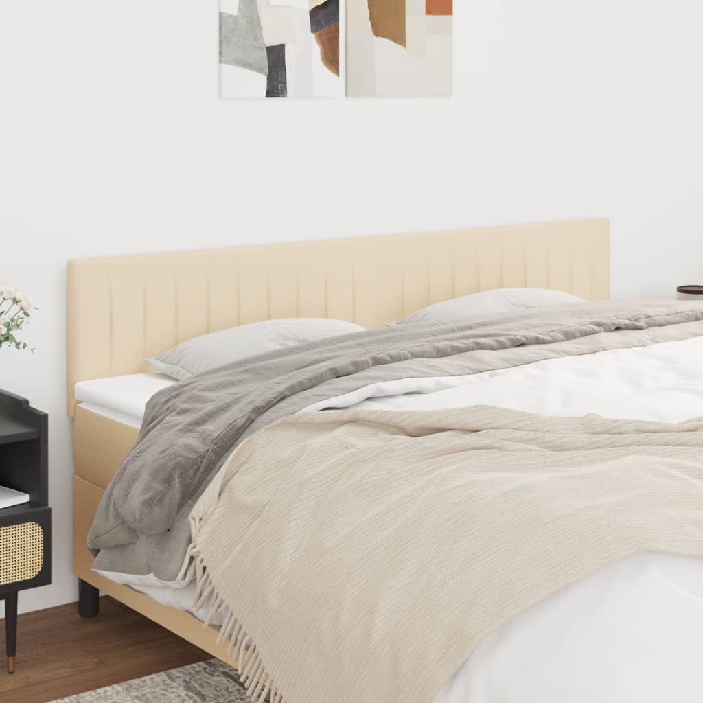 Cabeceiras creme 200x5x78/88 cm tecido