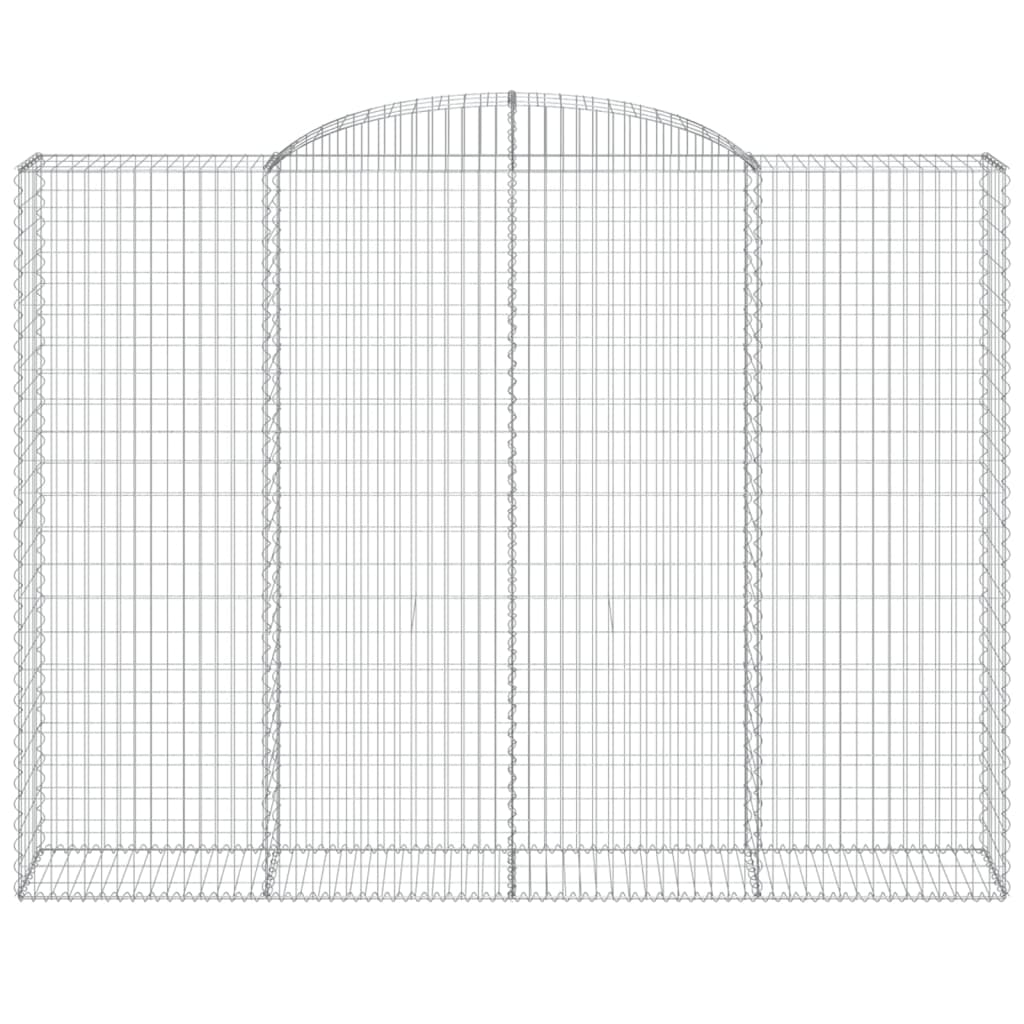 Cestos gabião arqueados 12 pcs 300x50x220/240 ferro galvanizado