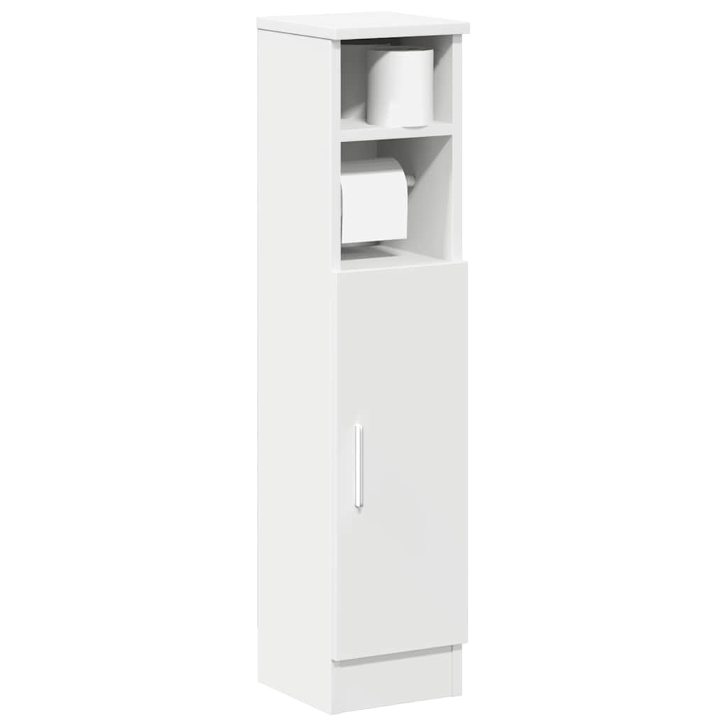 Móvel p/ casa de banho c/ suporte de rolos 20,5x22x90 cm branco