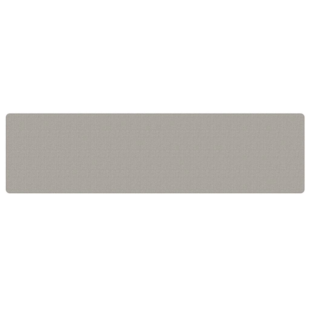 Tapete/passadeira 80x300 cm aspeto sisal platina