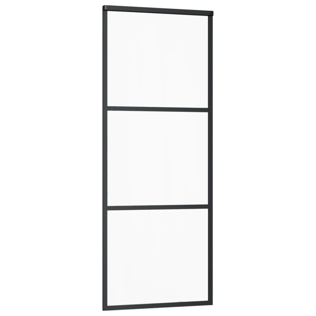 Porta deslizante c/ conj. ferragens 76x205cm vidro esg/alumínio