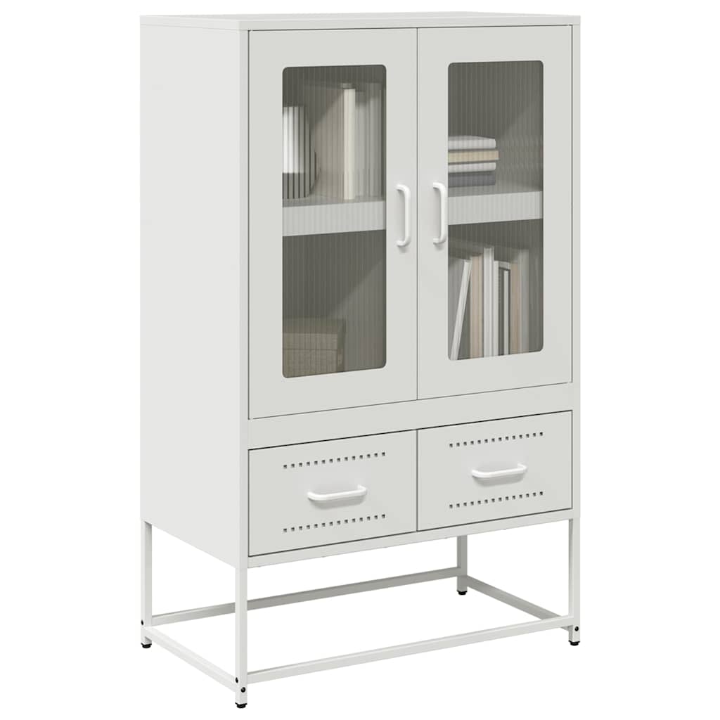 Móvel alto 68x39x111,5 cm aço branco