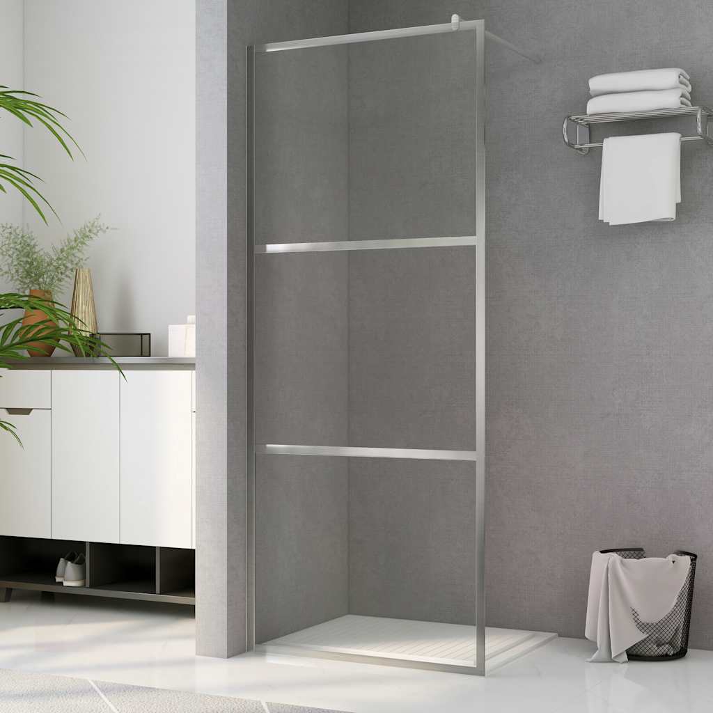 Divisória de chuveiro 90x195 cm vidro transparente esg