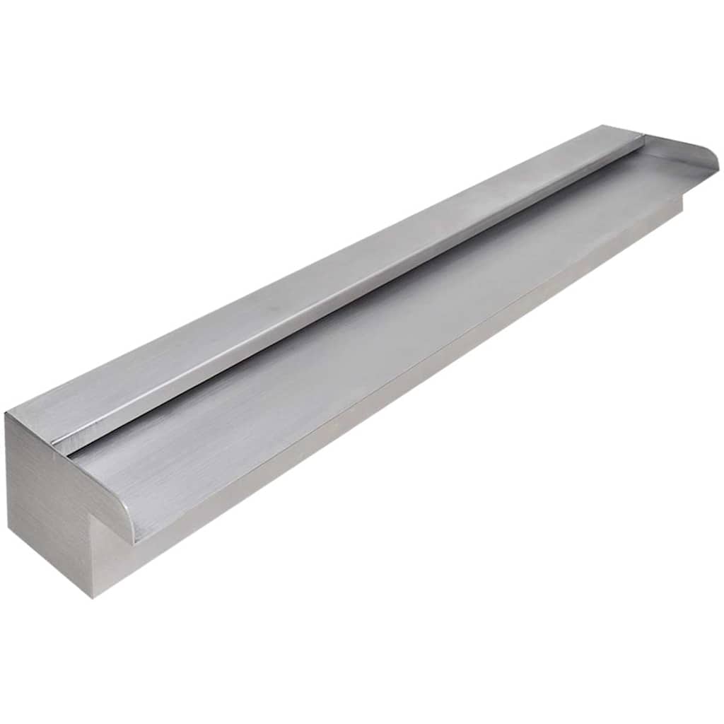 Fonte para piscina retangular 90 cm aço inoxidável