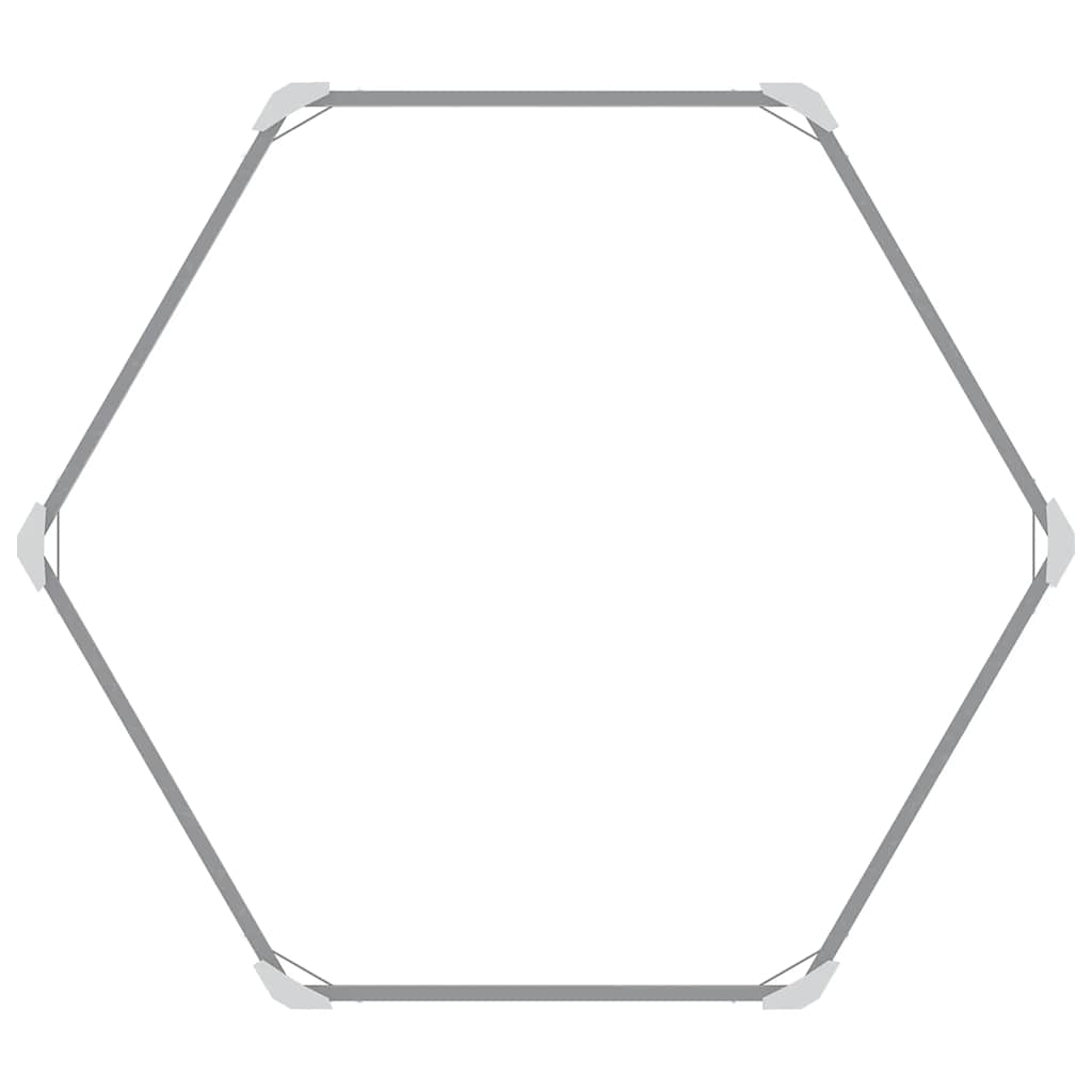 Canteiro elevado jardim aço galvanizado 129x129x77 cm cinzento