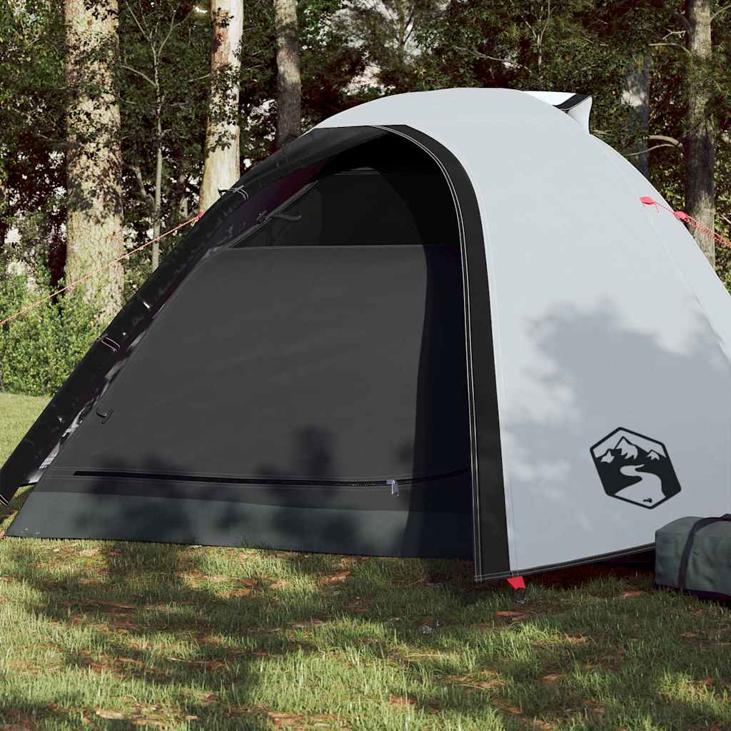 Tenda de campismo cúpula p/ 4 pessoas opaca impermeável branco