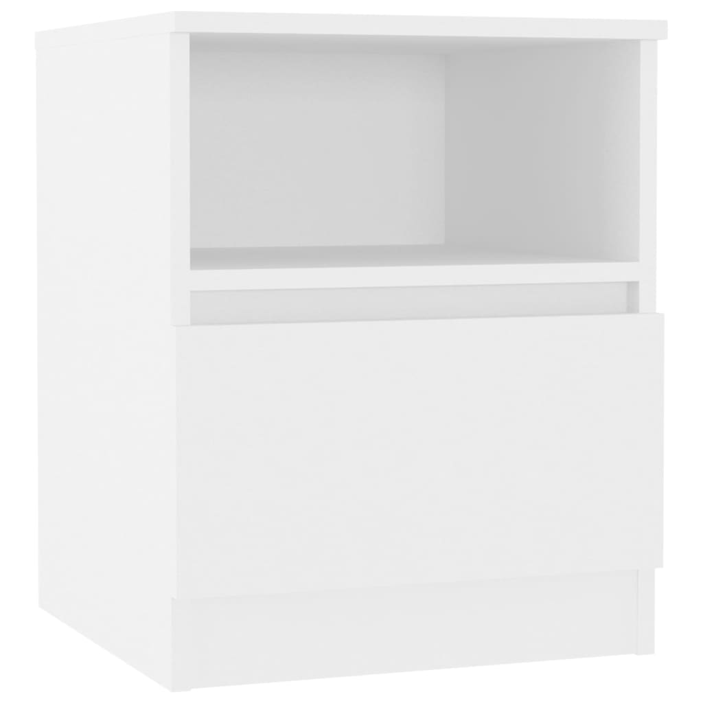 Mesa de cabeceira 40x40x50 cm derivados de madeira branco