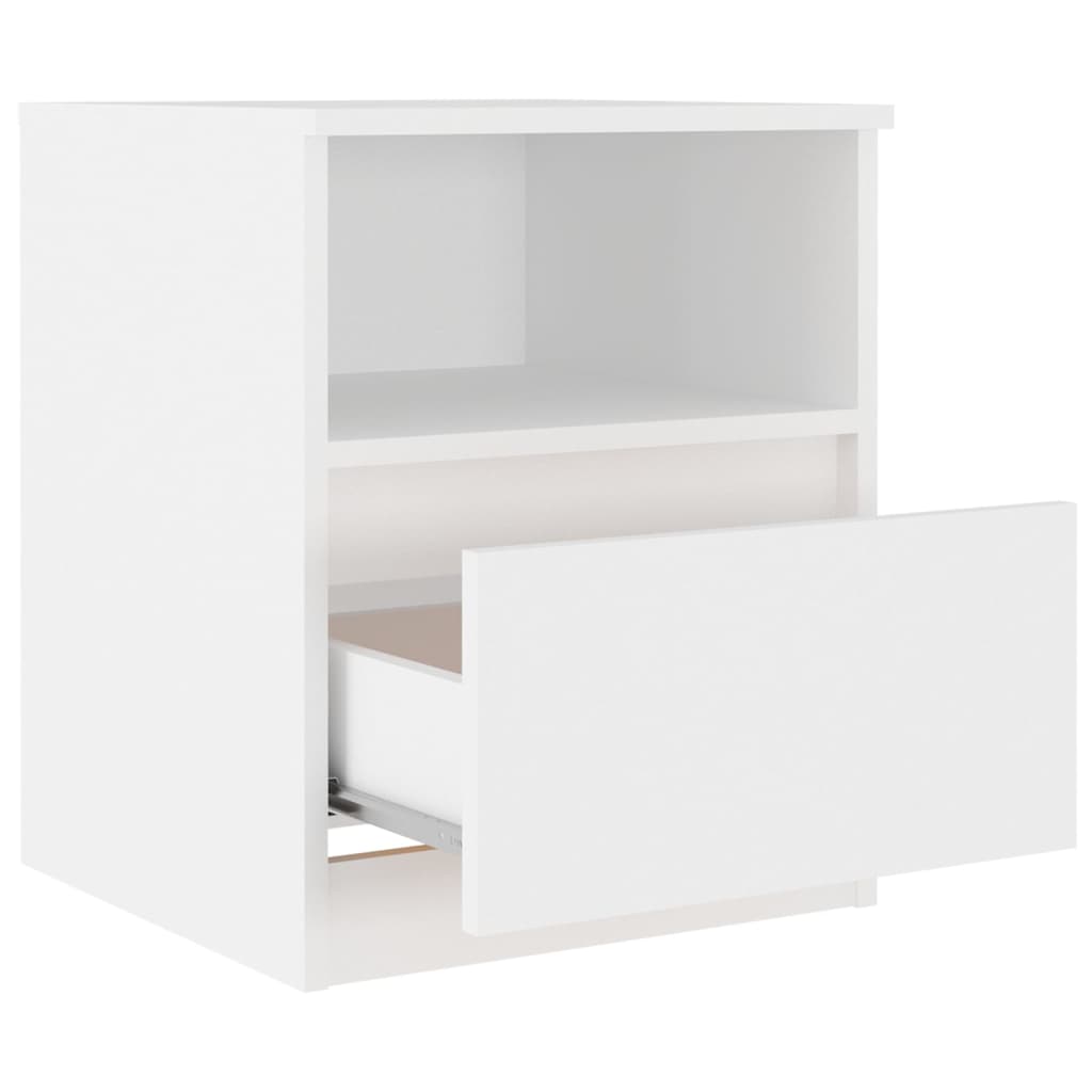 Mesa de cabeceira 40x40x50 cm derivados de madeira branco