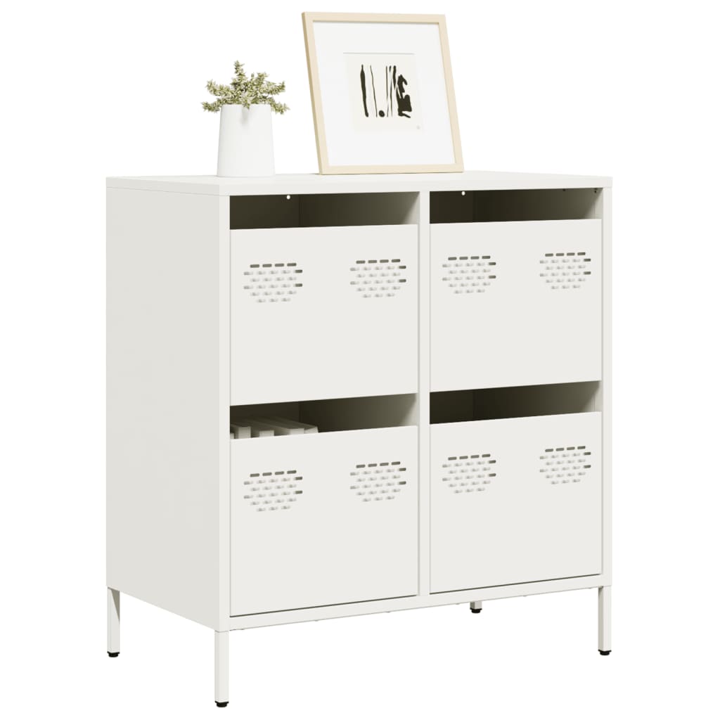 Aparador 68x39x73,5 cm aço laminado a frio branco