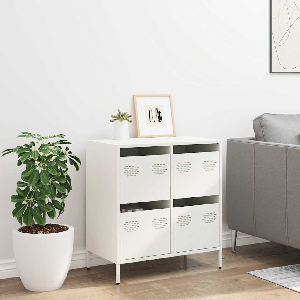 Aparador 68x39x73,5 cm aço laminado a frio branco