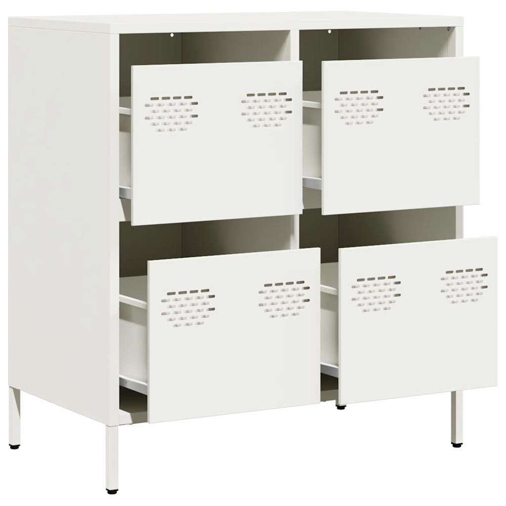Aparador 68x39x73,5 cm aço laminado a frio branco