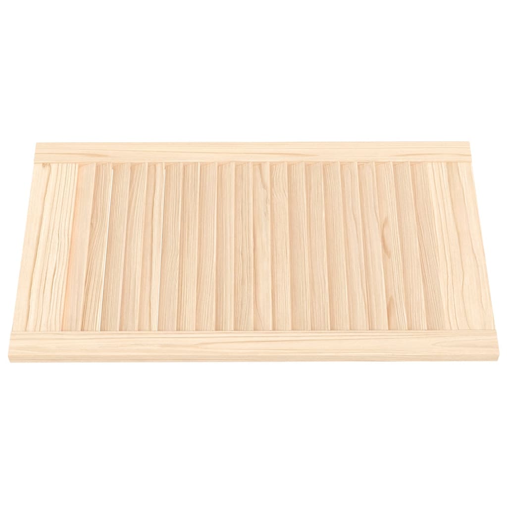 Portas de armário 2 pcs com design de persiana pinho maciço