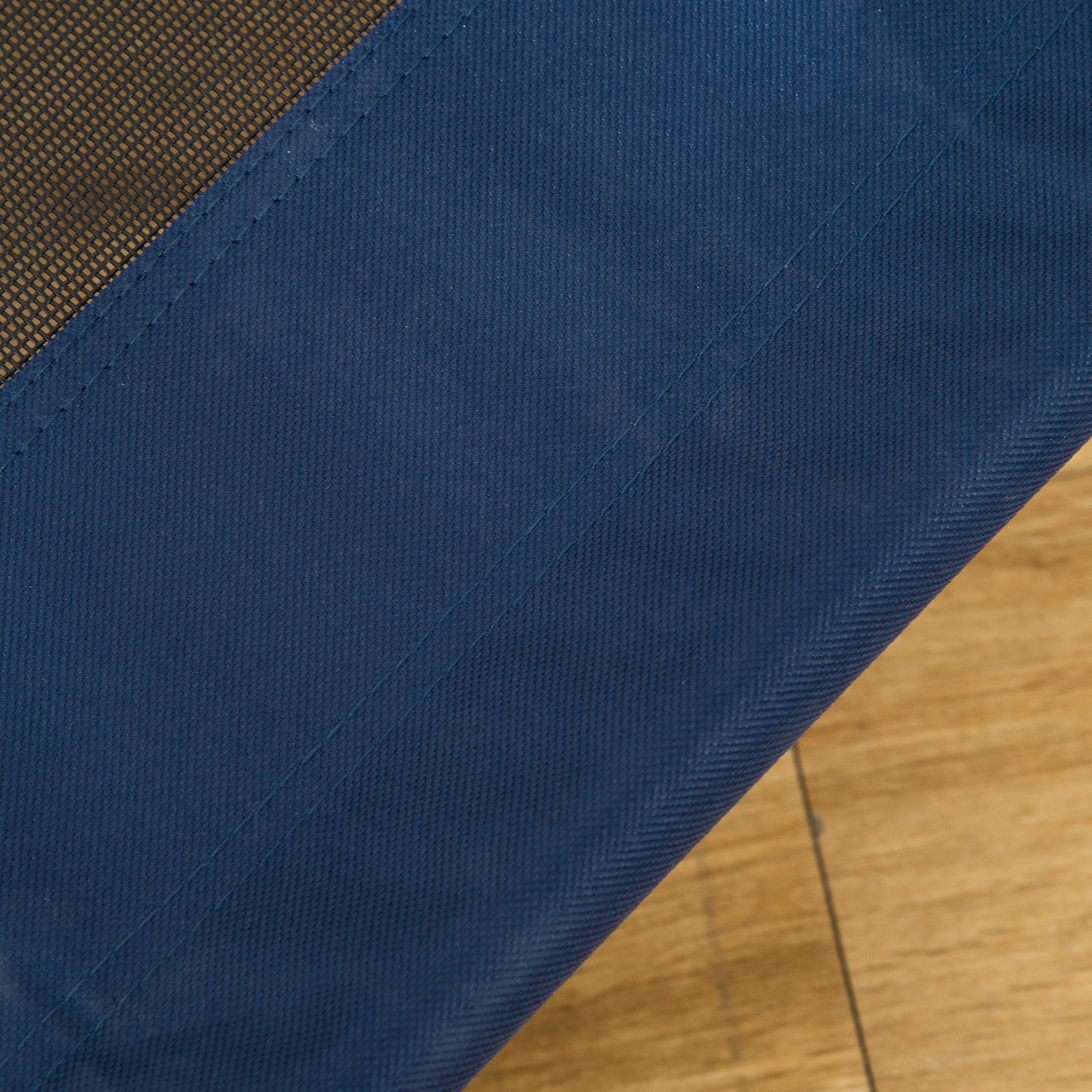 Cama para animais de estimação cama elevada para cães gatos com tecido transpirável para dormir exterior jardim terraço 76x61x18cm azul