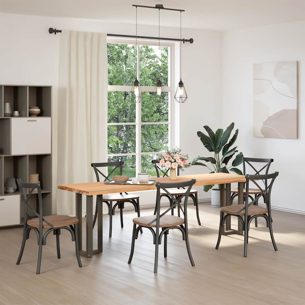 Pés de mesa de console em forma de t, 2 peças, preto, 25x28x(72-73) cm, aço