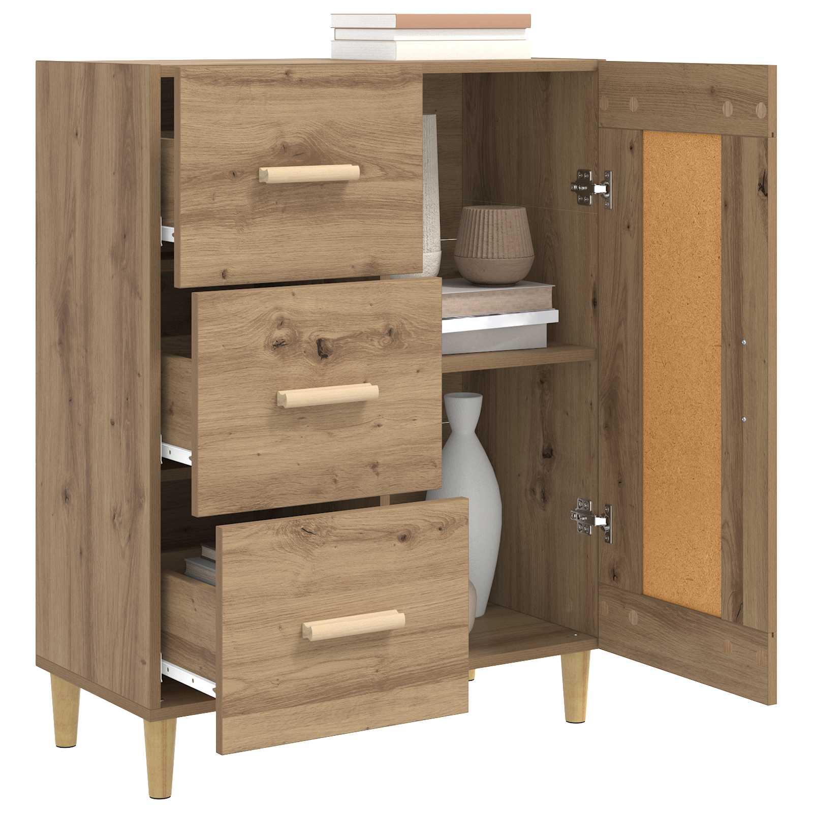 Buffet carvalho arttisan 69,5 x 34 x 90 cm derivados de madeira