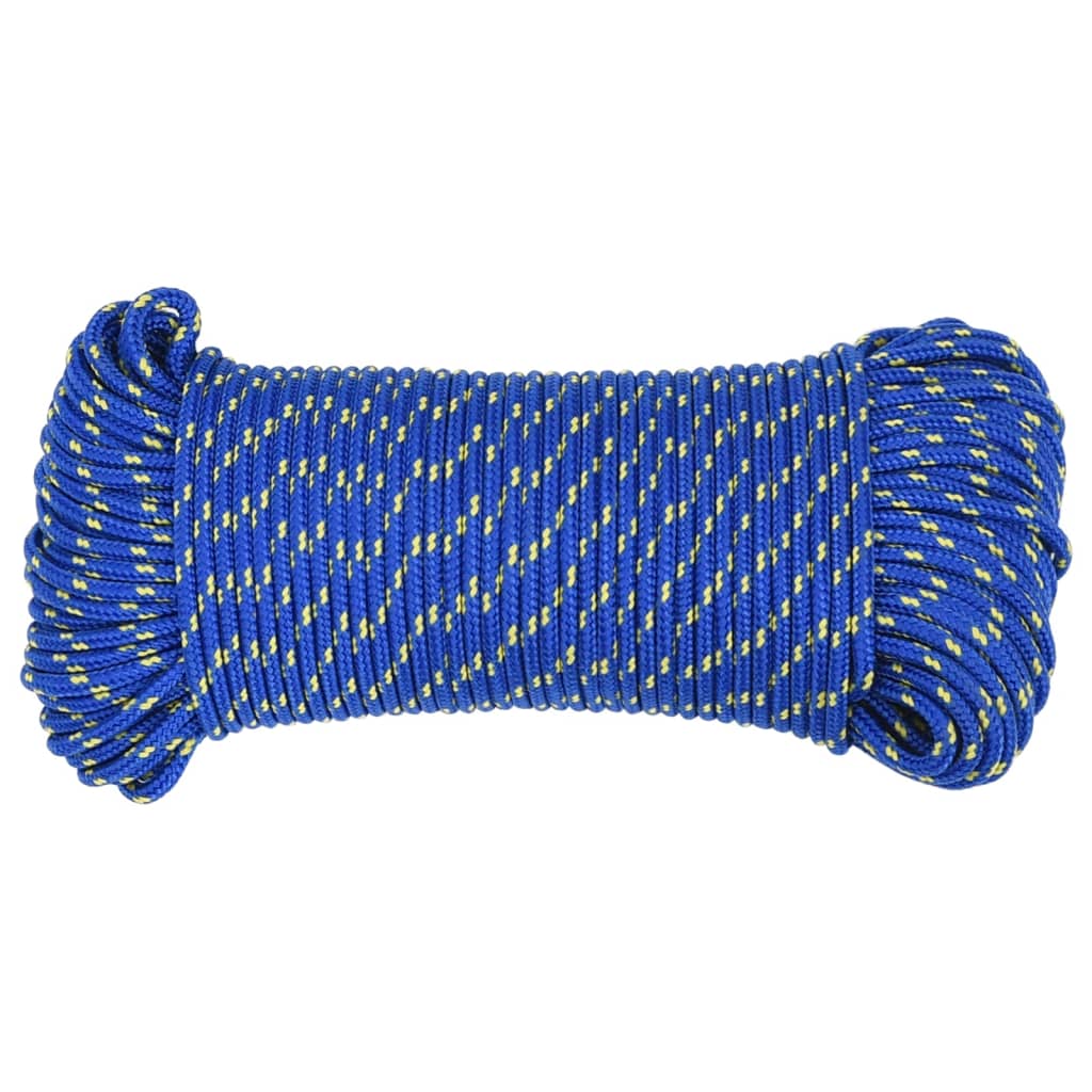Corda de barco 4 mm 100 m polipropileno azul