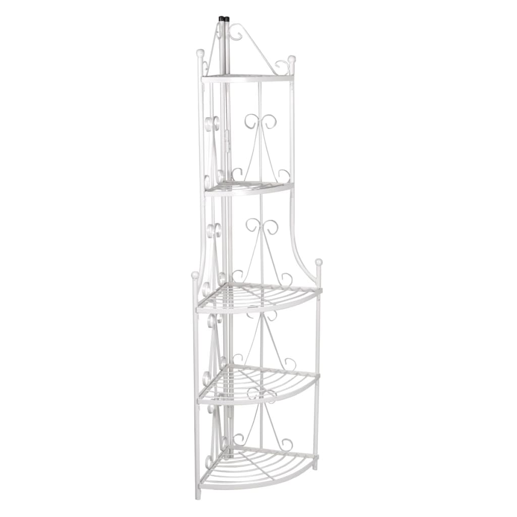 Suporte de canto para planta / branco
