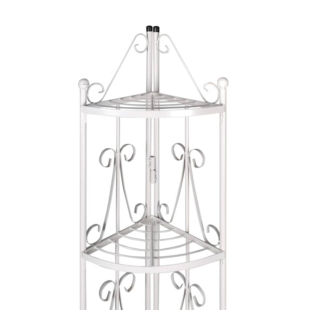 Suporte de canto para planta / branco