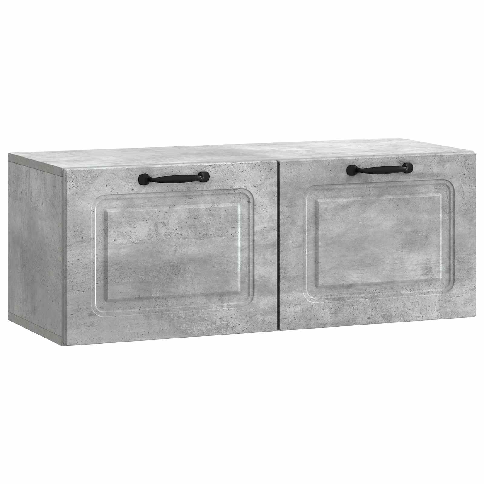 Gabinete de TV de parede cinzento cimento 78,5 x 31 x 30 cm