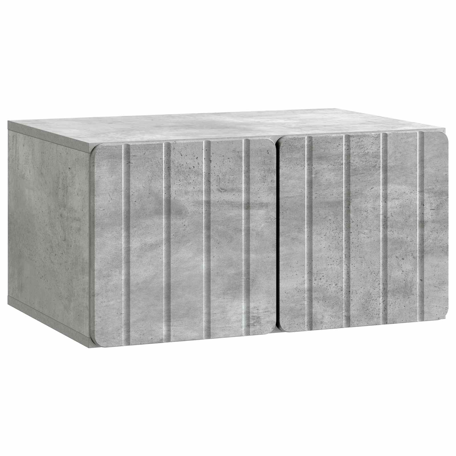 Gabinete de TV de parede 59,5 x 41 x 30 cm cinzento cimento