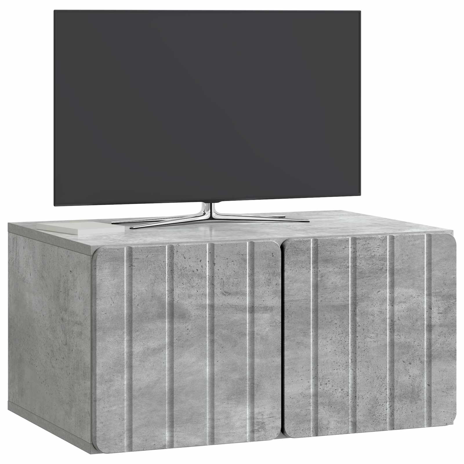 Gabinete de TV de parede 59,5 x 41 x 30 cm cinzento cimento