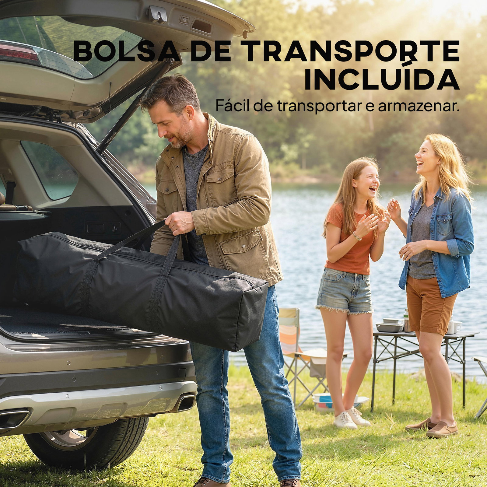 Tenda dobrável 3,5x3,5 m pop-up com altura ajustável 3 níveis teto duplo fecho central e bolsa upf50+ cinzento