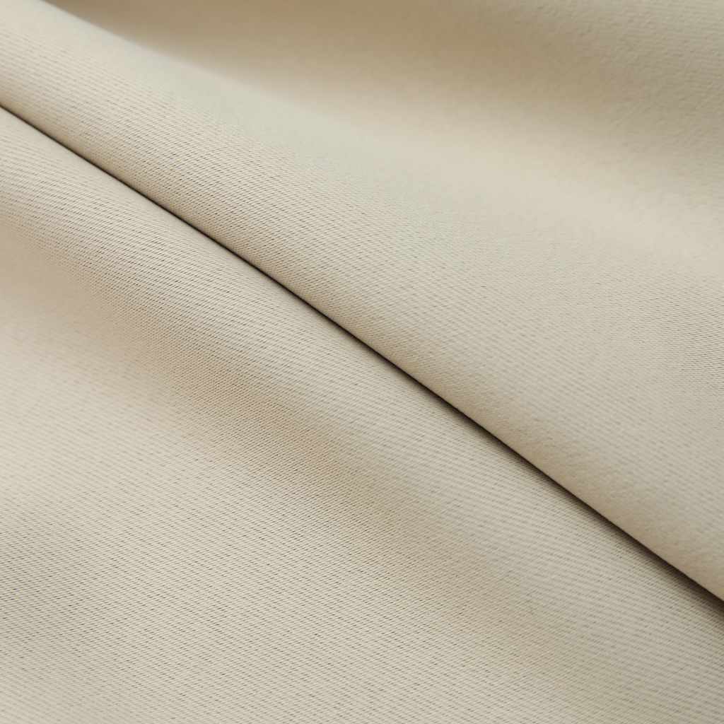 Cortinas blackout com ganchos 2 pcs 140x245 cm bege