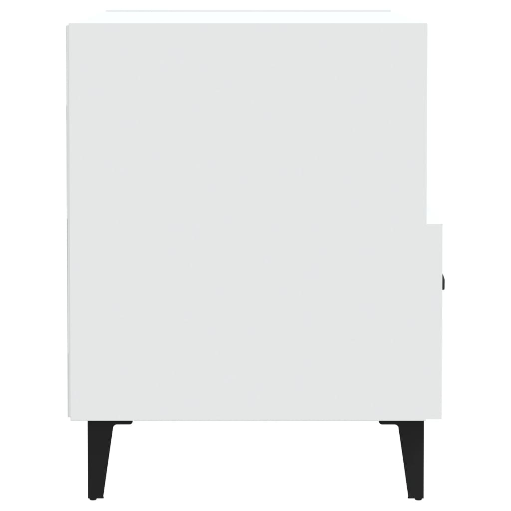 Mesa de cabeceira derivados de madeira branco
