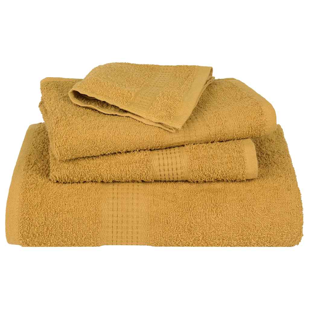 Toalhas de bidé frogn 10 pcs 30x50 cm 360 g/m² ouro