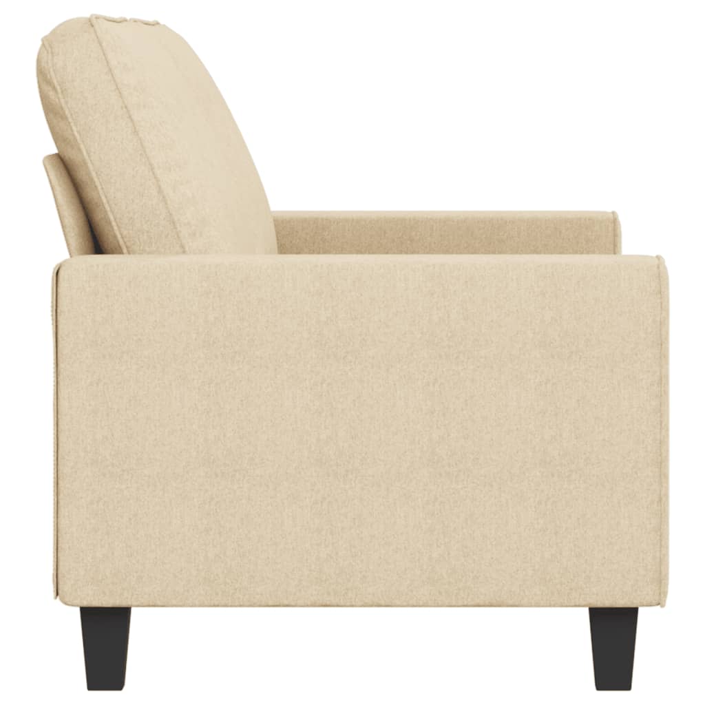 Sofá de 2 lugares tecido 140 cm cor creme