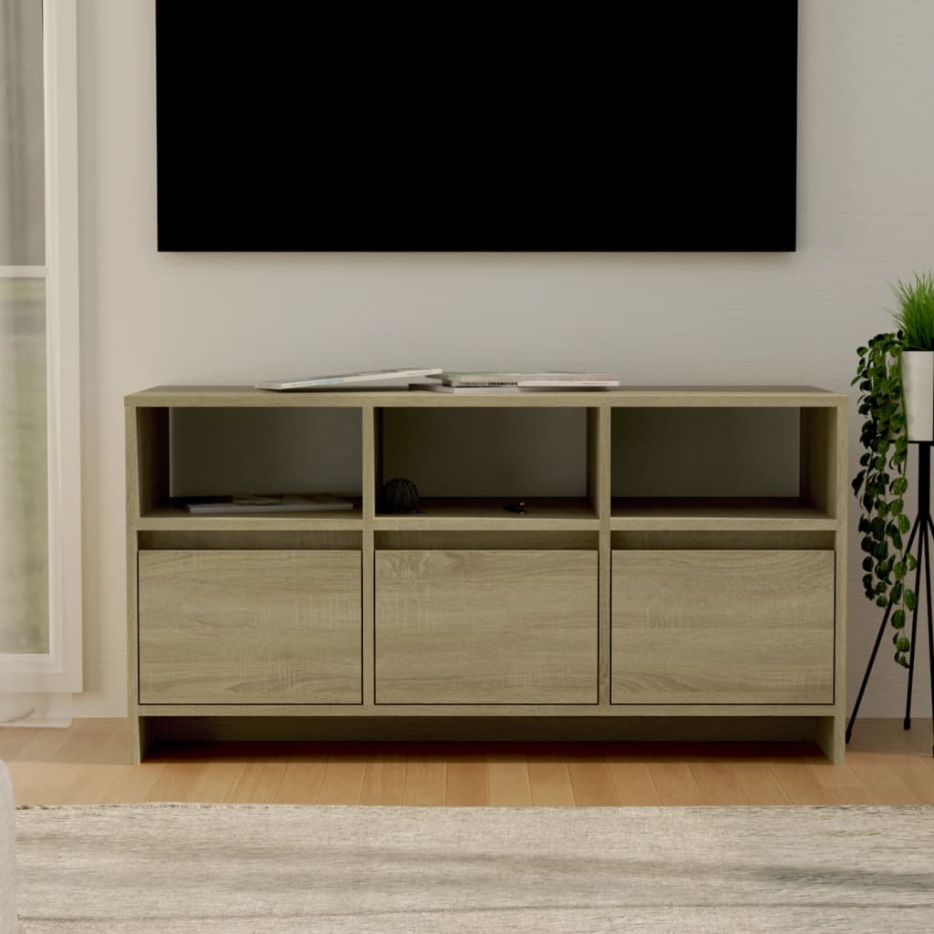 Móvel de TV 102x37,5x52,5 cm derivados madeira carvalho sonoma
