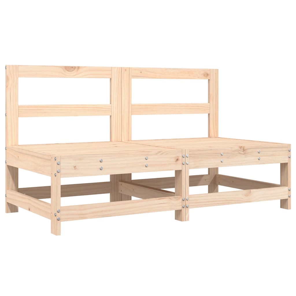 6 Pcs conjunto lounge de jardim pinho maciço