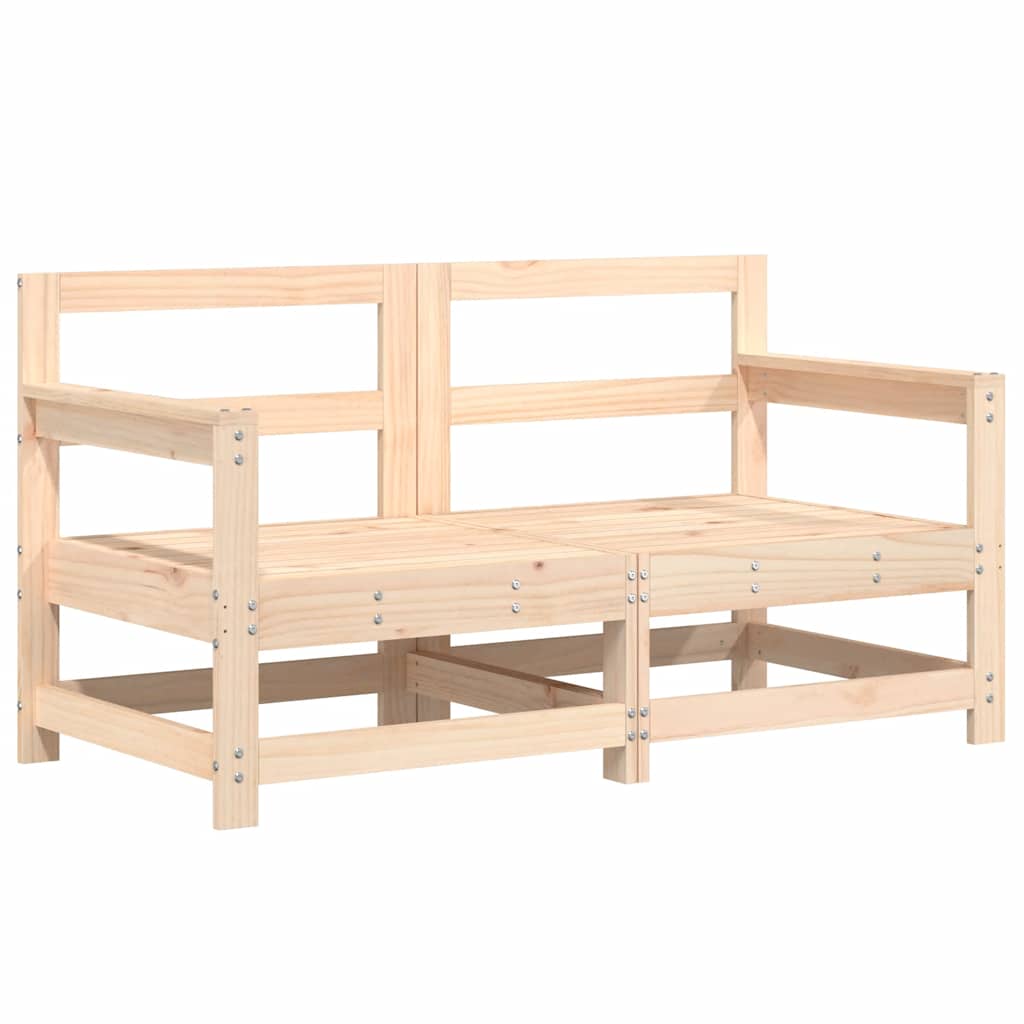 6 Pcs conjunto lounge de jardim pinho maciço