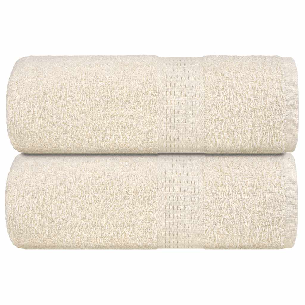 Toalhas de bidé frogn 2 pcs 30x50 cm 360 g/m² creme