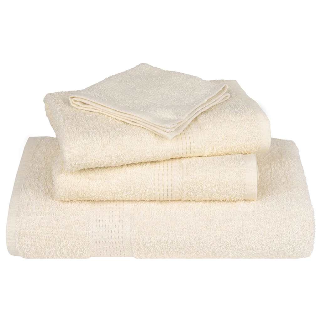 Toalhas de bidé frogn 2 pcs 30x50 cm 360 g/m² creme