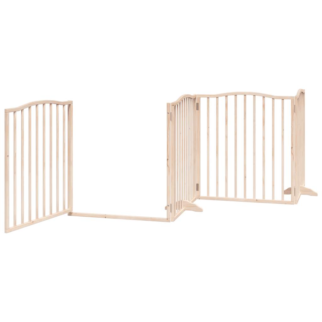 Portão para cães com porta dobrável 4 painéis 320 cm álamo