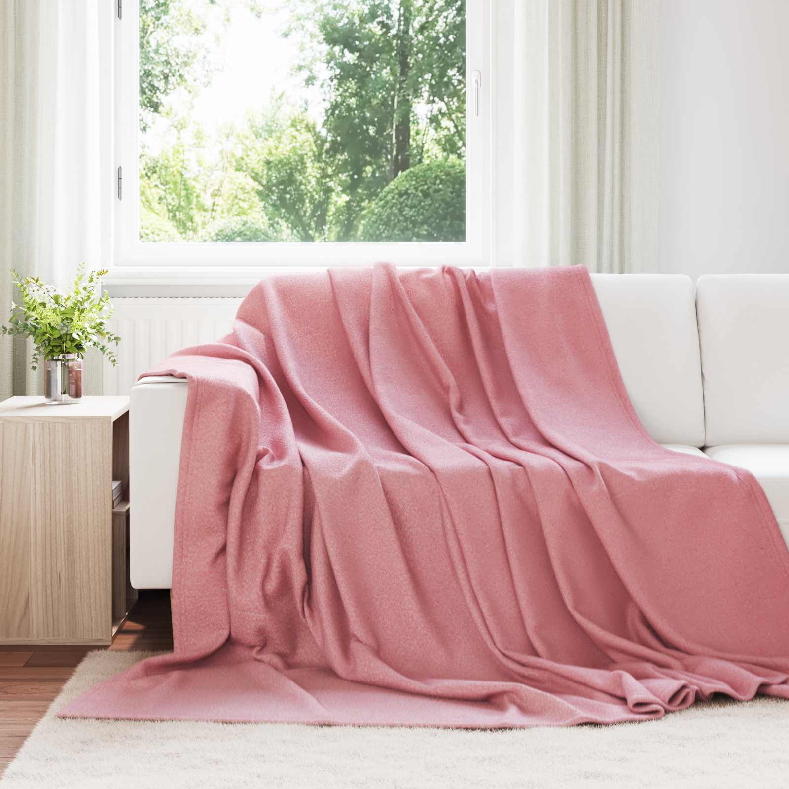 Cobertores de sofá 24 unid. rosa 270 x 240 cm 22.56 lã