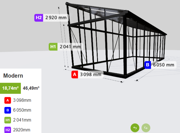Estufa de Vidro Avant – 7,31 a 18,34 m²