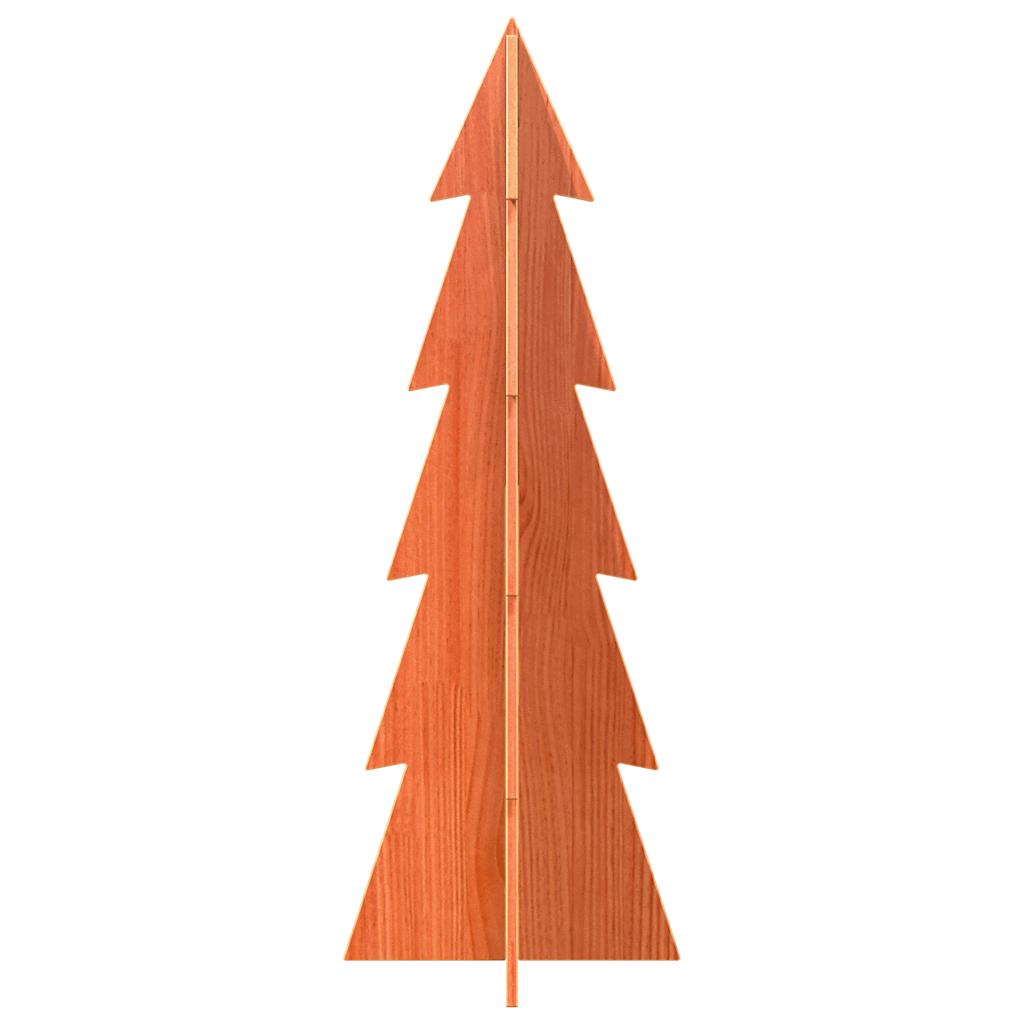 Árvore de natal decorativa 112 cm pinho maciço castanho-mel