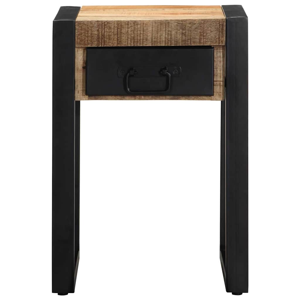 Mesa de apoio 35x35x50 cm madeira de mangueira áspera maciça