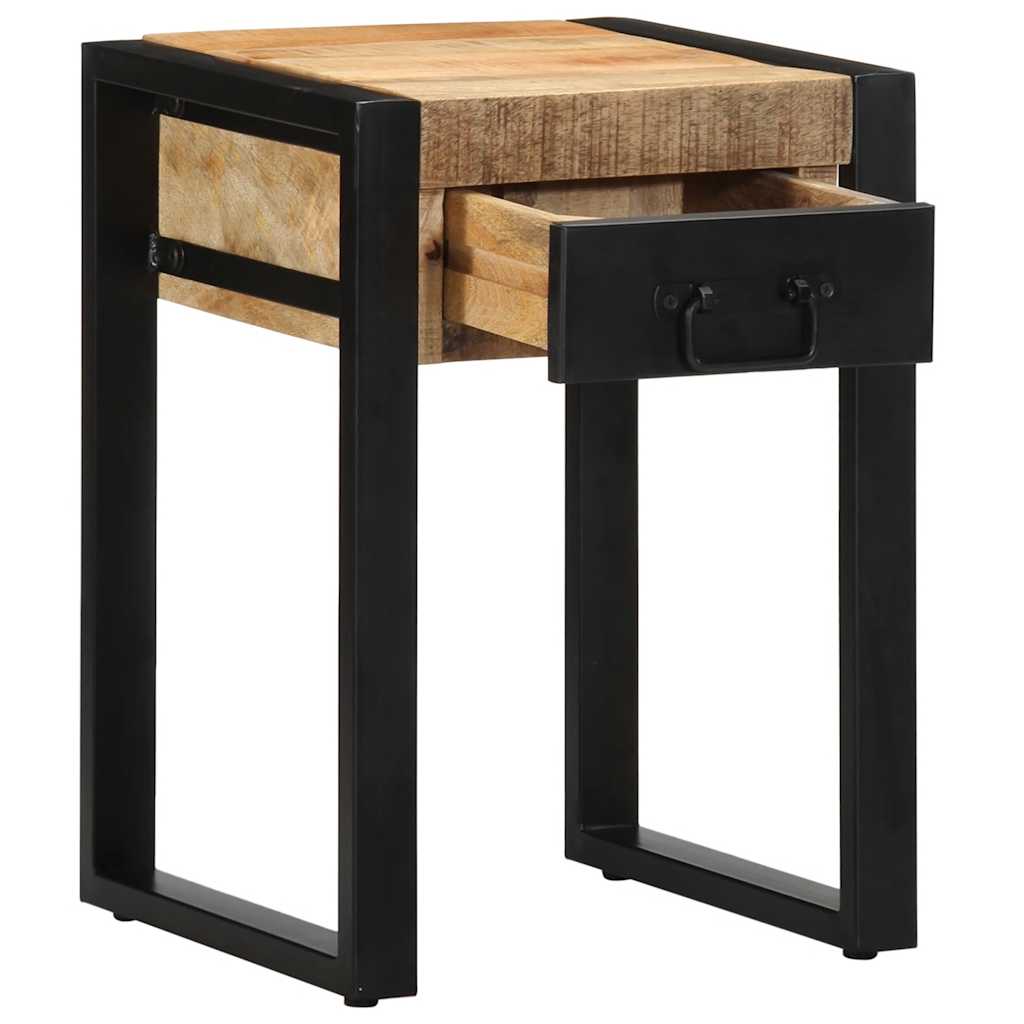 Mesa de apoio 35x35x50 cm madeira de mangueira áspera maciça
