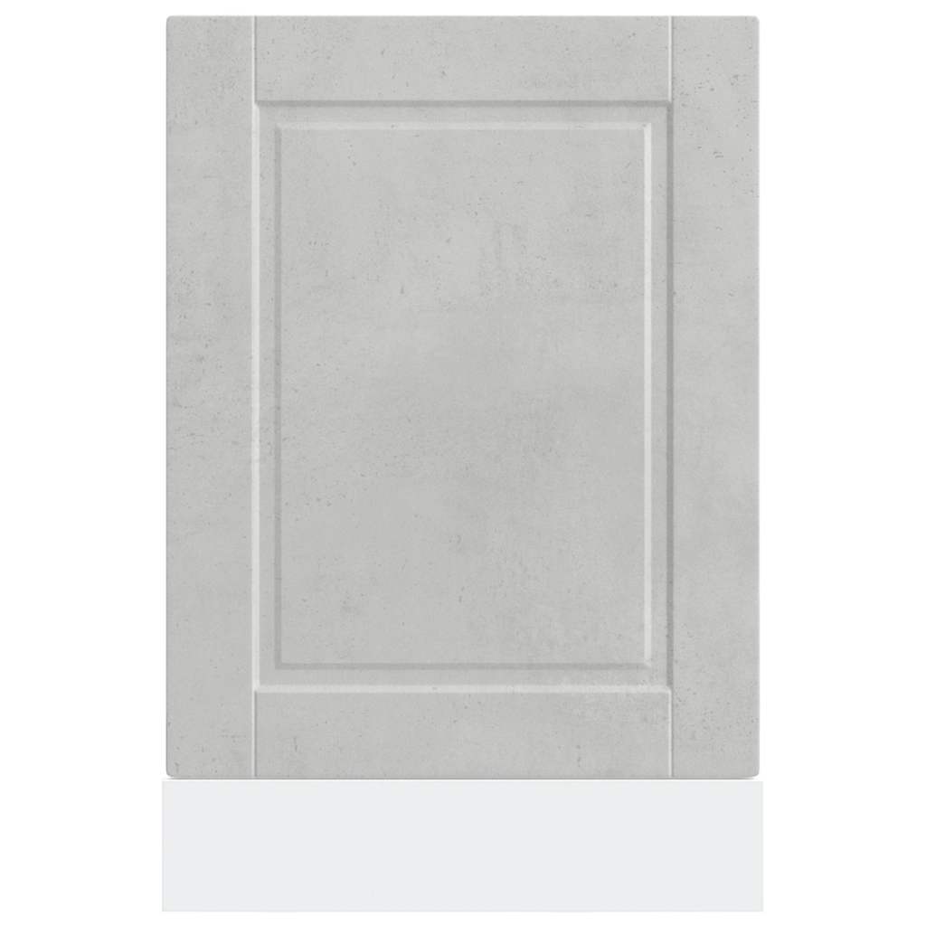 Painel máquina lavar louça porto betão cinzento 45x1,5x57 cm