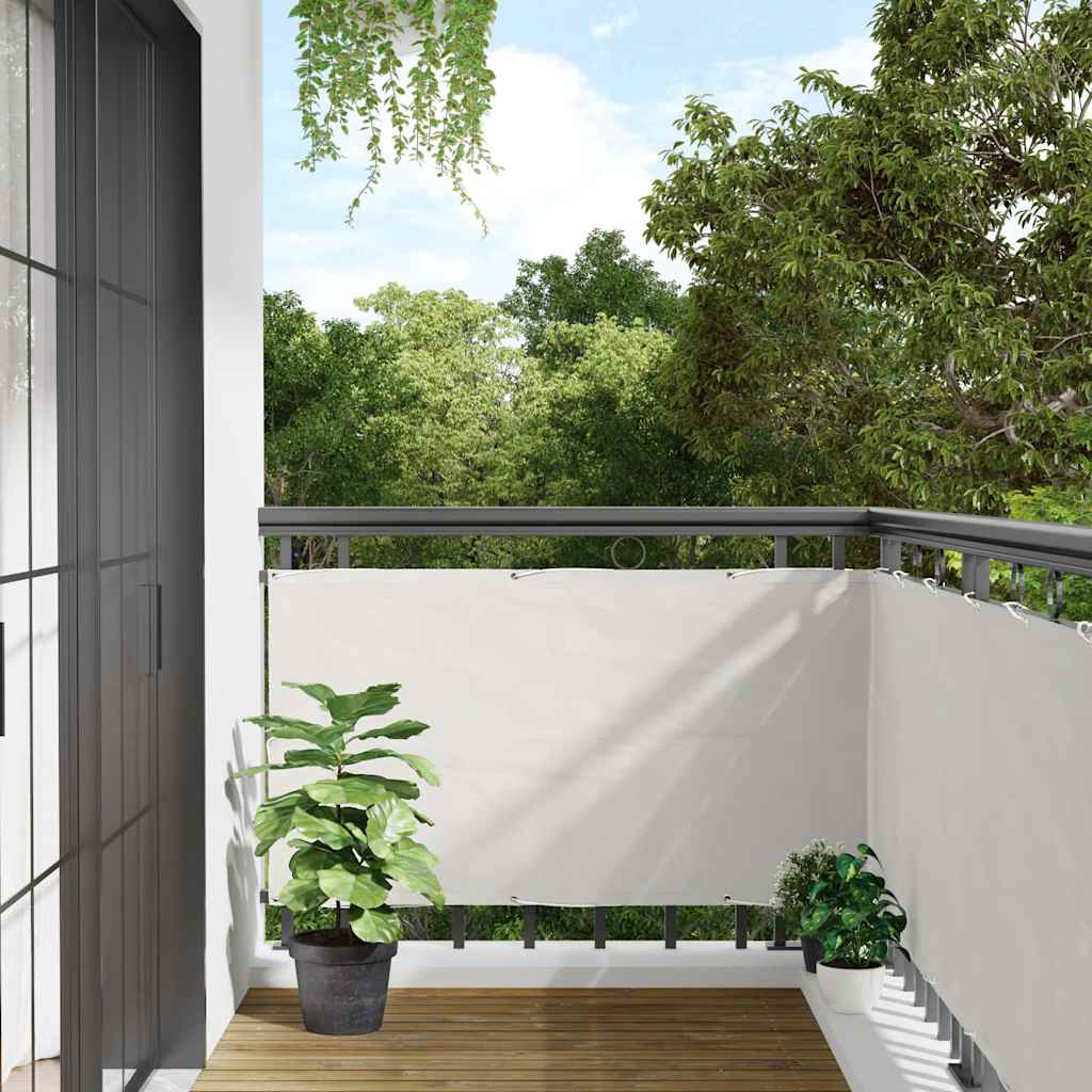 Tela de privacidade para varanda 600x120 cm PVC branco